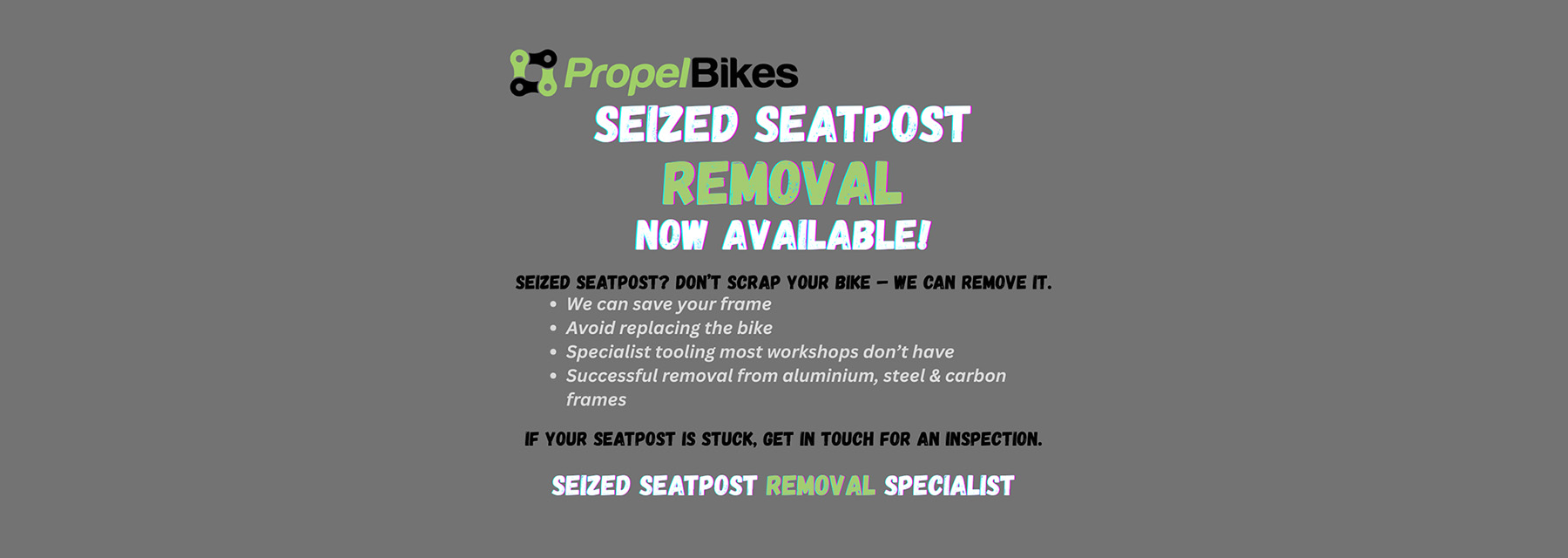 Seized Seatpost Removal in Sussex